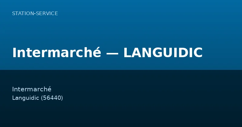 Intermarché — LANGUIDIC