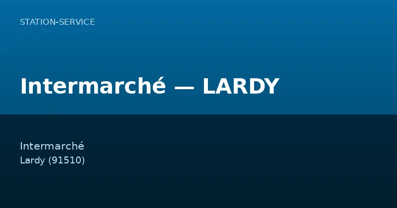 Intermarché — LARDY