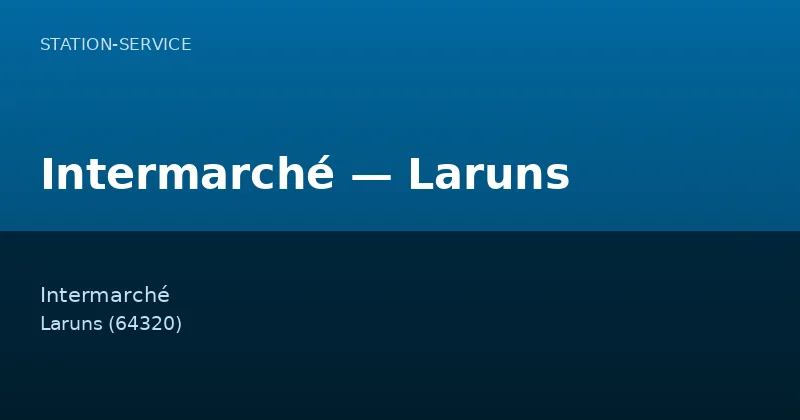 Intermarché — Laruns
