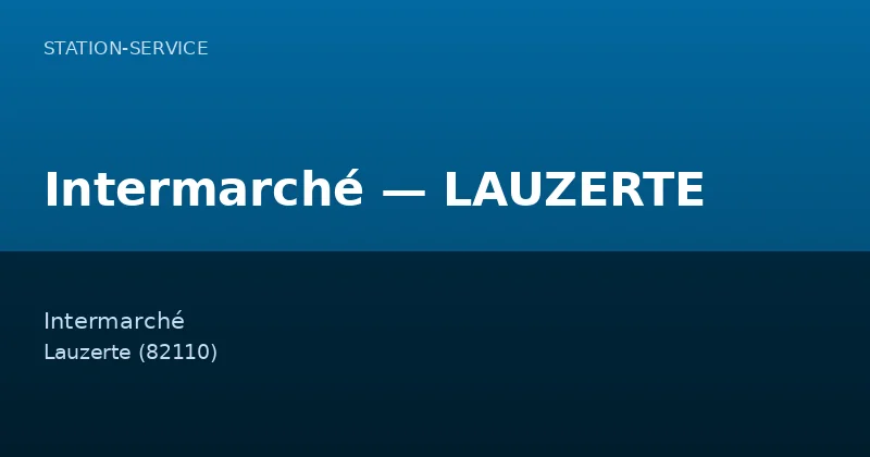 Intermarché — LAUZERTE