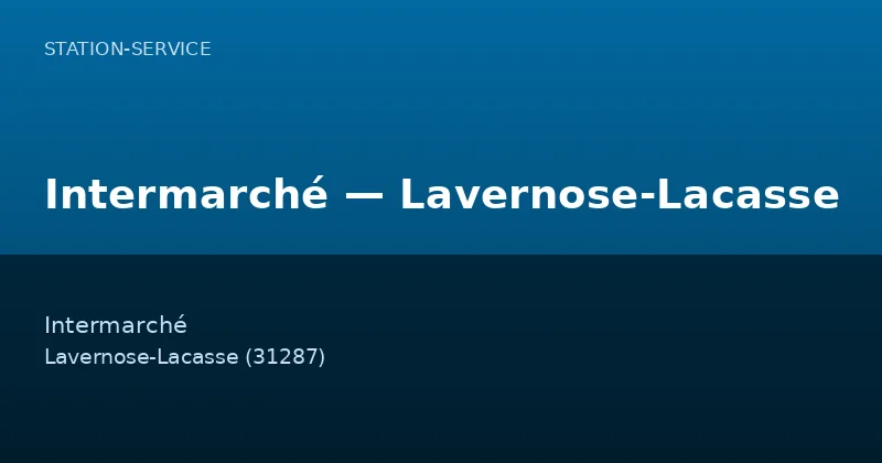 Intermarché — Lavernose-Lacasse