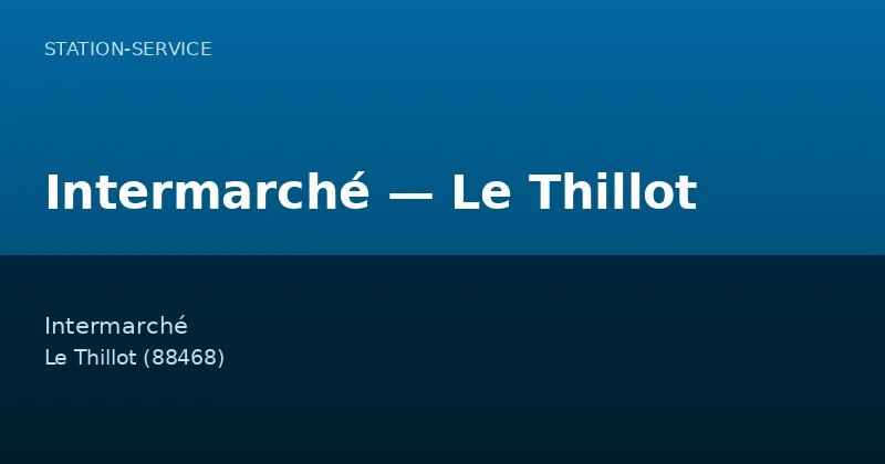 Intermarché — Le Thillot