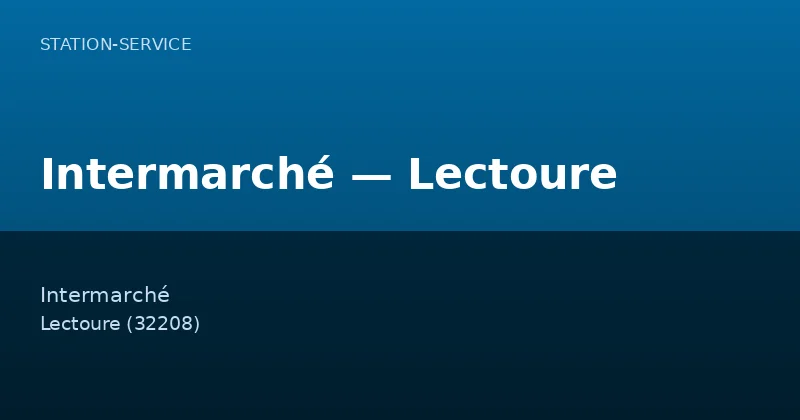 Intermarché — Lectoure