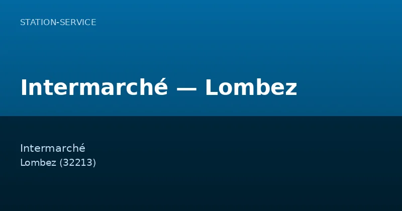 Intermarché — Lombez