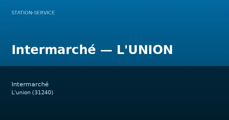 Intermarché — L'UNION