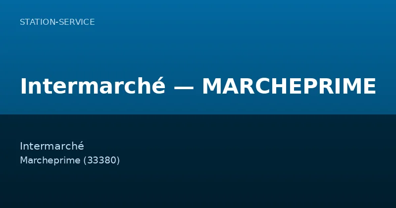 Intermarché — MARCHEPRIME