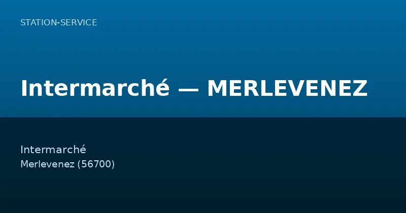 Intermarché — MERLEVENEZ