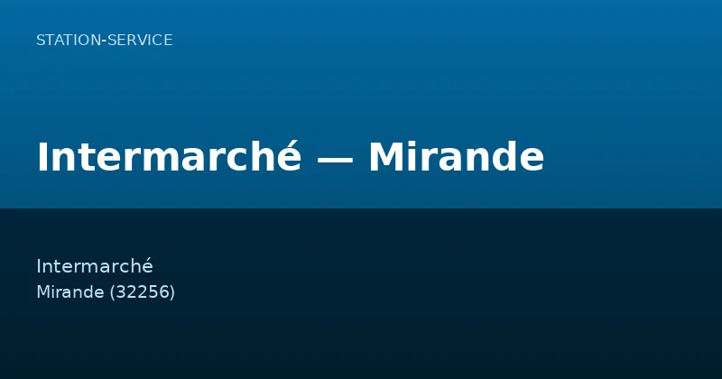 Intermarché — Mirande