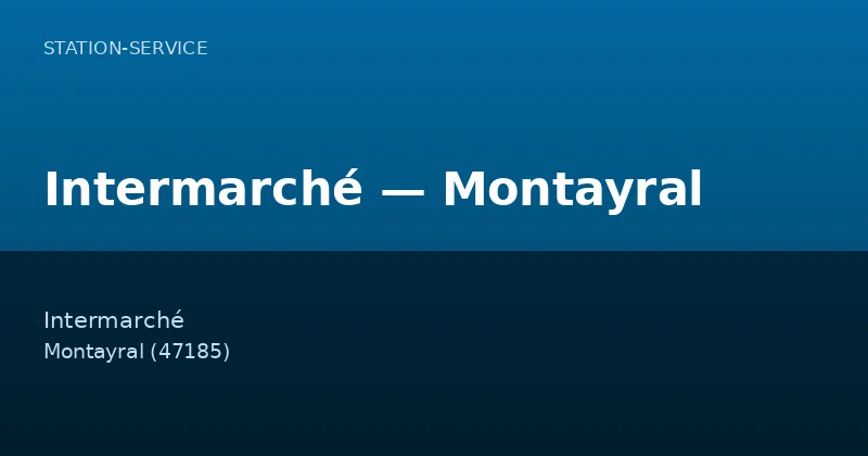 Intermarché — Montayral