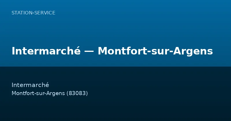 Intermarché — Montfort-sur-Argens