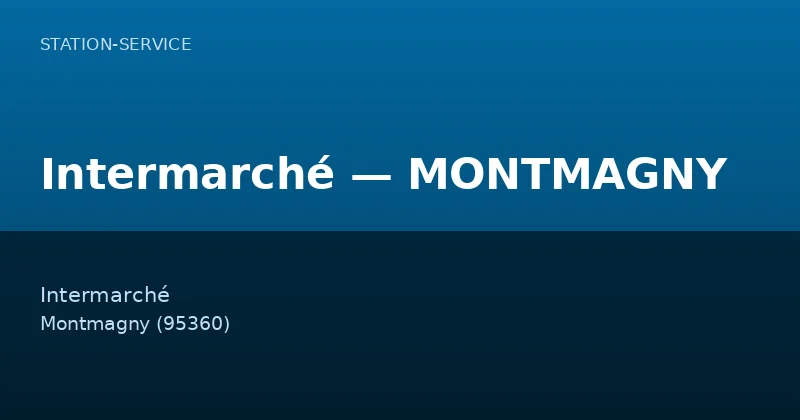 Intermarché — MONTMAGNY