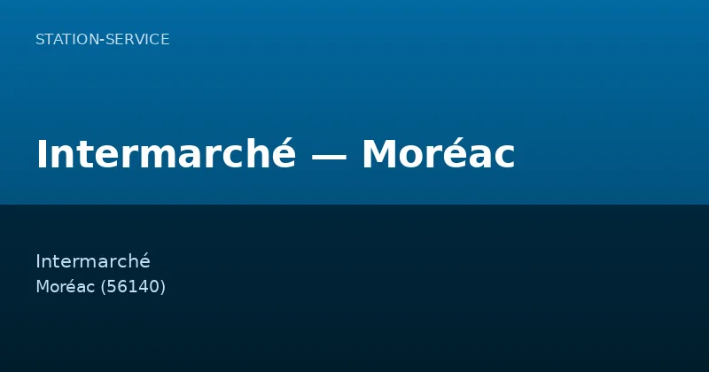 Intermarché — Moréac
