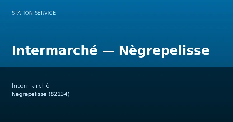 Intermarché — Nègrepelisse