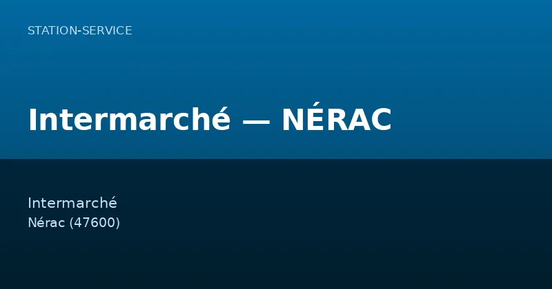 Intermarché — NÉRAC