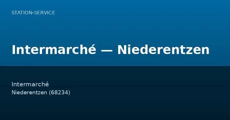 Intermarché — Niederentzen