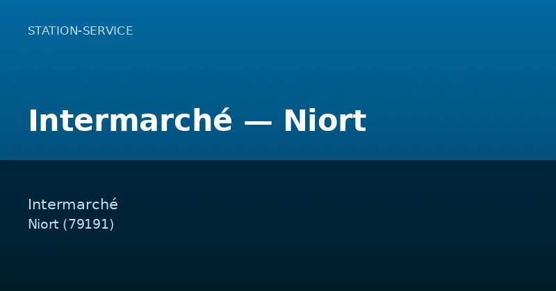 Intermarché — Niort