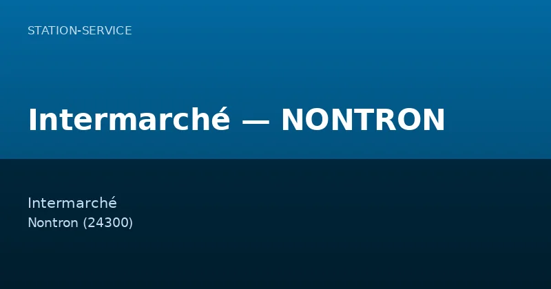 Intermarché — NONTRON