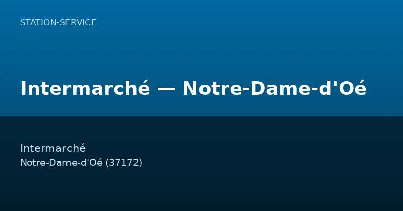 Intermarché — Notre-Dame-d'Oé