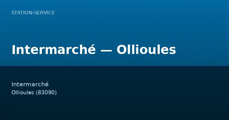 Intermarché — Ollioules