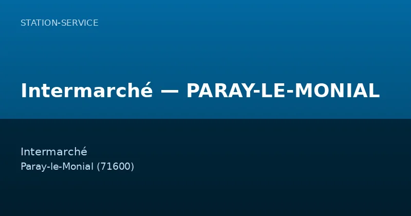 Intermarché — PARAY-LE-MONIAL