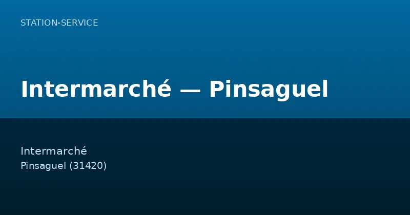 Intermarché — Pinsaguel