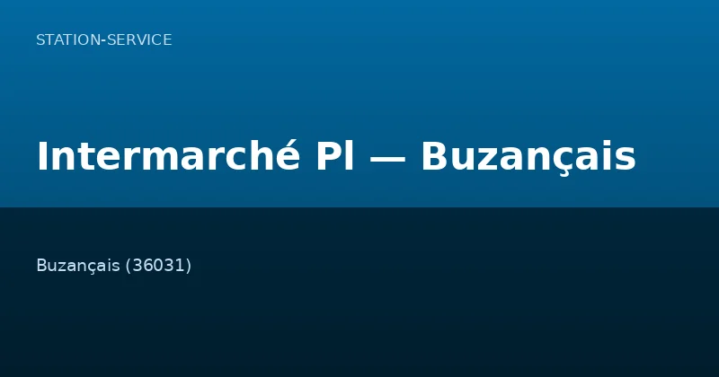 Intermarché Pl — Buzançais