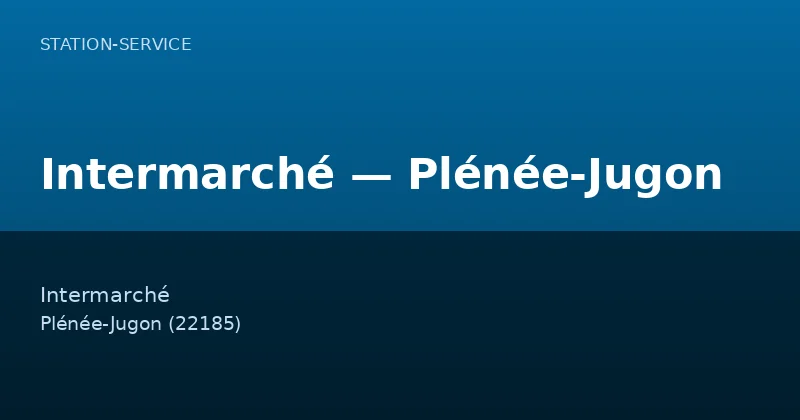 Intermarché — Plénée-Jugon