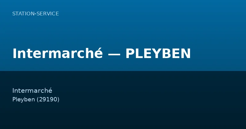Intermarché — PLEYBEN