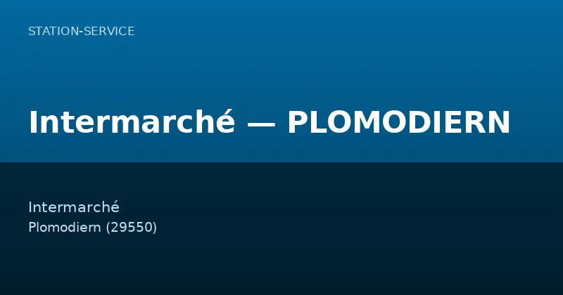 Intermarché — PLOMODIERN