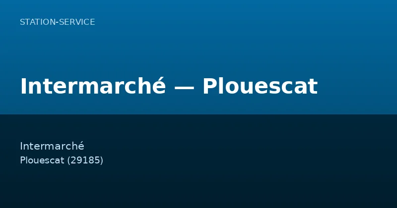 Intermarché — Plouescat