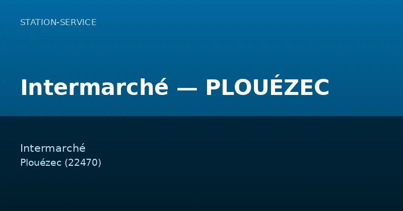 Intermarché — PLOUÉZEC