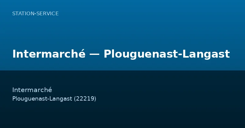 Intermarché — Plouguenast-Langast