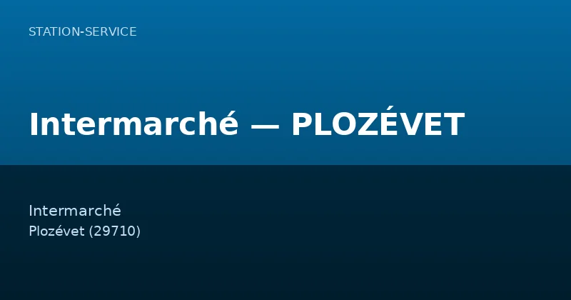 Intermarché — PLOZÉVET