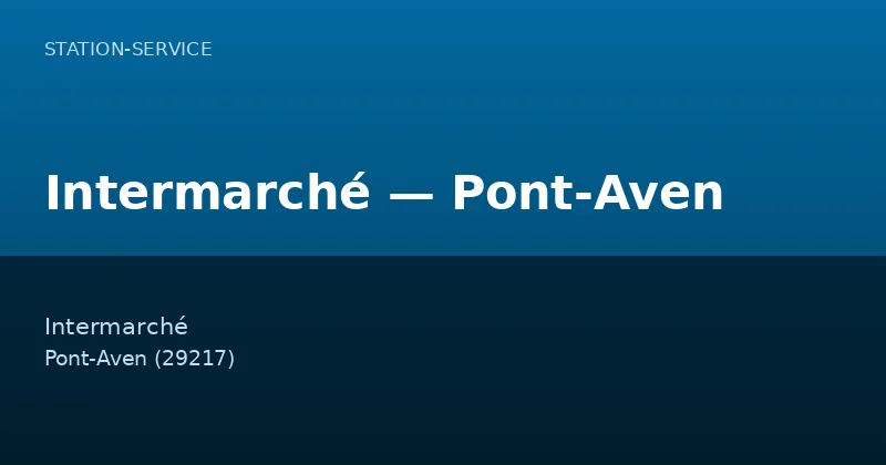 Intermarché — Pont-Aven