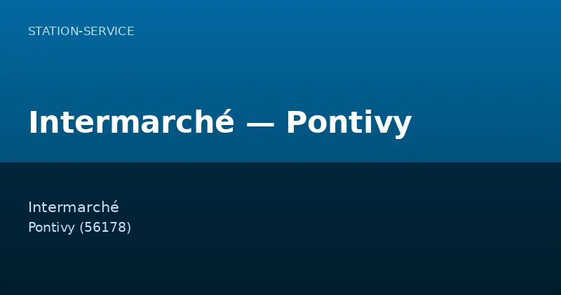 Intermarché — Pontivy