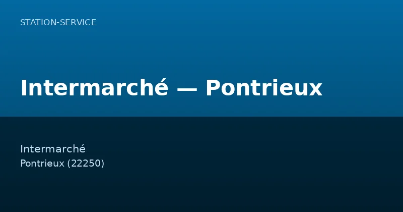 Intermarché — Pontrieux