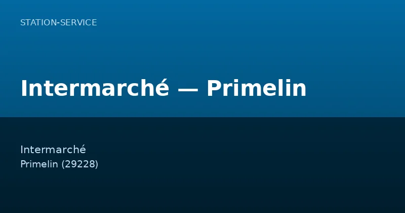 Intermarché — Primelin