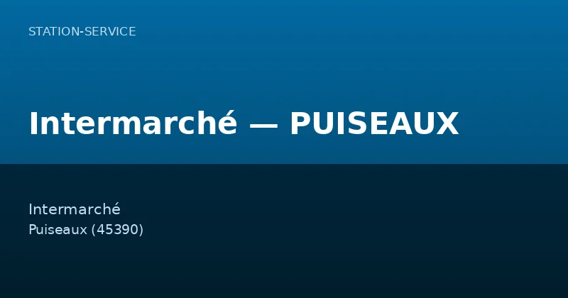 Intermarché — PUISEAUX