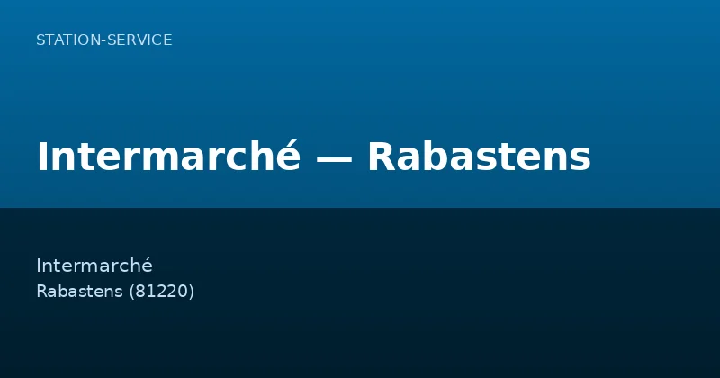 Intermarché — Rabastens