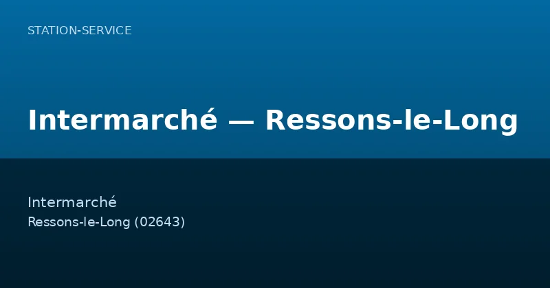 Intermarché — Ressons-le-Long