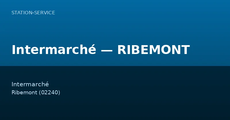 Intermarché — RIBEMONT