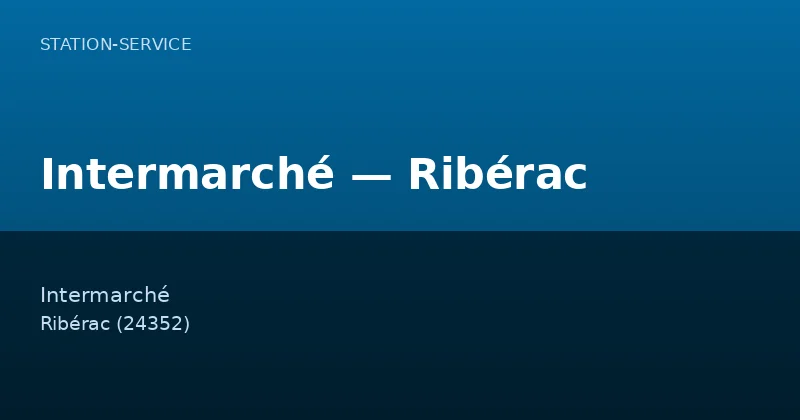 Intermarché — Ribérac