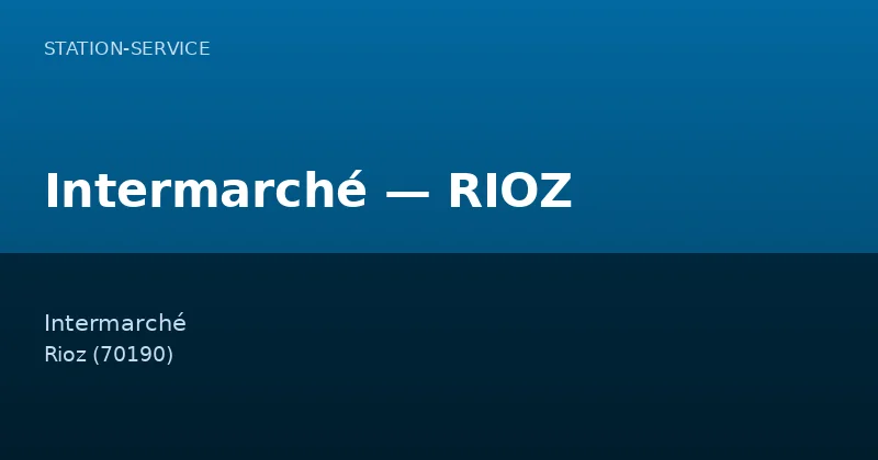 Intermarché — RIOZ