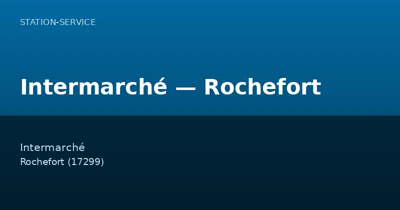 Intermarché — Rochefort