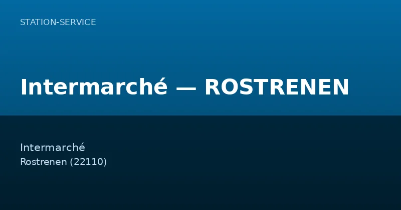 Intermarché — ROSTRENEN