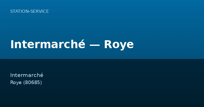 Intermarché — Roye