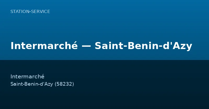 Intermarché — Saint-Benin-d'Azy