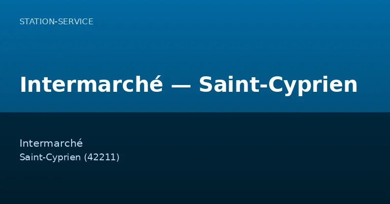 Intermarché — Saint-Cyprien