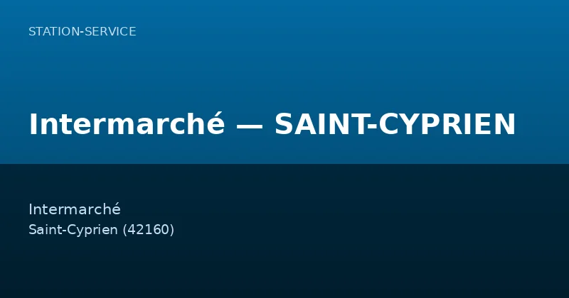 Intermarché — SAINT-CYPRIEN