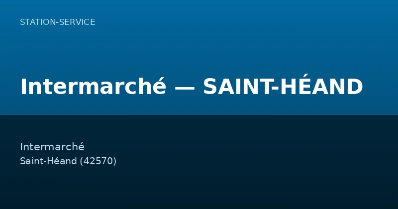 Intermarché — SAINT-HÉAND